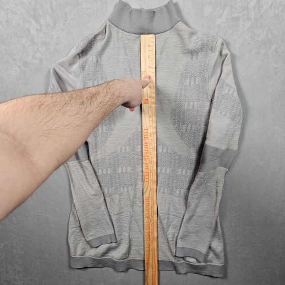 Smartwool Intraknit 250 Sweatshirt Womens Large Gray 1/4 Zip Merino Baselayer - Picture 12 of 16